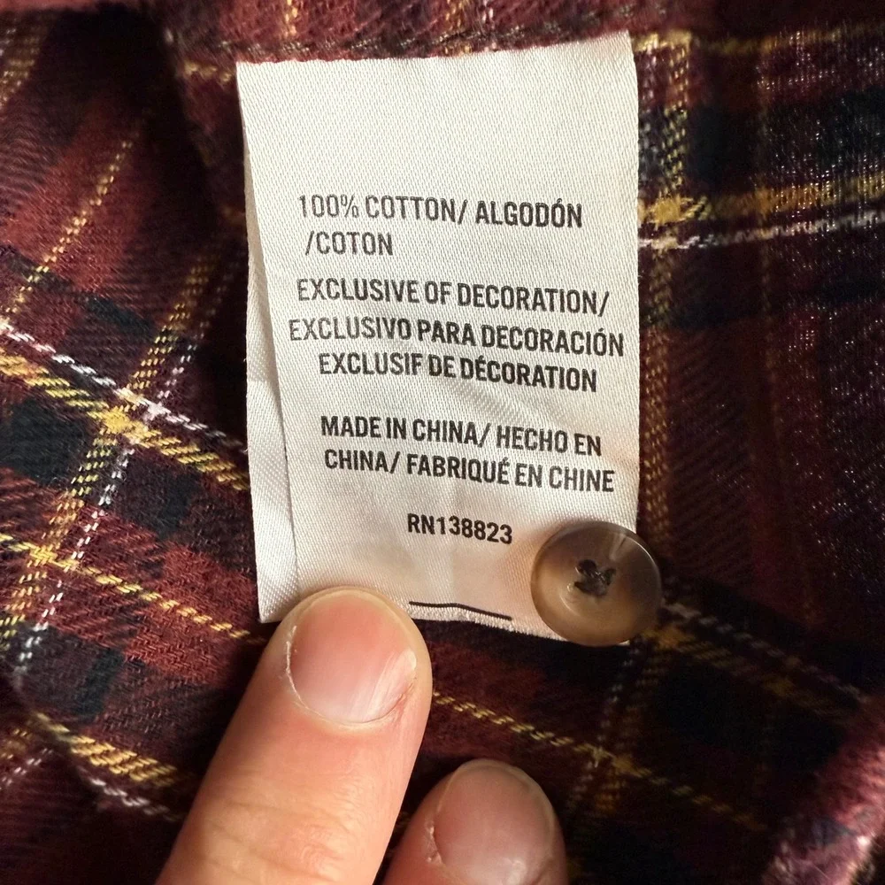 Cody James‎ Authentic Western Apparel Plaid Flannel Snap Button Shirt Men's 3X - Picture 4 of 7